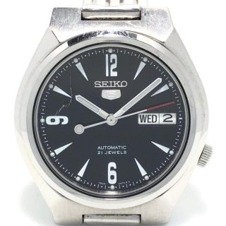 セイコー(SEIKO)のセイコー 腕時計 5(ファイブ) 7S26-01T0 黒(その他)