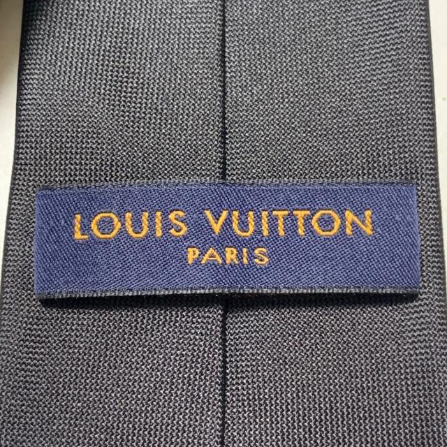 LOUIS VUITTON(ルイヴィトン)のルイヴィトン ネクタイ メンズ M78764 黒 メンズのファッション小物(ネクタイ)の商品写真