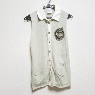 CHANEL - CHANEL シャネル グレーパープルツイードジレ 美品の通販 by ...