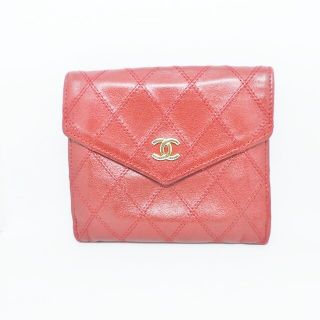 シャネル(CHANEL)のシャネル 2つ折り財布 - レッド ココマーク(財布)