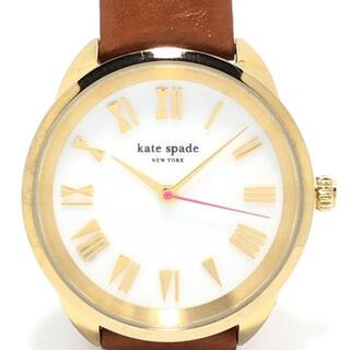 ケイトスペードニューヨーク(kate spade new york)のケイト 腕時計 - KSW1063 レディース 白(腕時計)