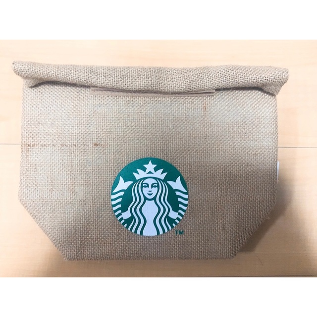 Starbucks Coffee(スターバックスコーヒー)のStarbucksスタバ 保冷ランチバッグ2021ジュート ノベルティ インテリア/住まい/日用品のキッチン/食器(弁当用品)の商品写真