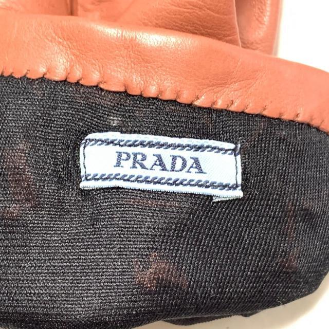 PRADA(プラダ)のPRADA(プラダ) 手袋 - ブラウン ビジュー レディースのファッション小物(手袋)の商品写真