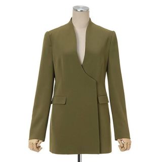 マメ(mame)のCollarless Double Breasted Suit Jacket(ノーカラージャケット)