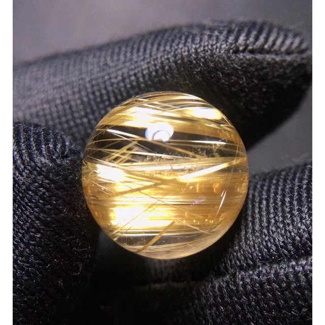 ⭐︎【天然】タイチンクオーツ 丸玉 9.2mm - 素材/材料 ⭐︎【天然】タイチンクオーツ 丸玉 9.2mm - 素材/材料
