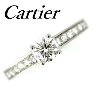 Cartier - カルティエ ソリテール 0.41ct D-VS2-3EX ダイヤモンド ♯50