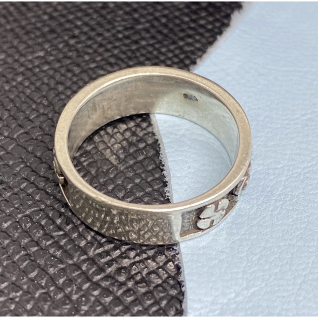 シルバー925リング ネイティブ　銀平打ち　48くぽ  silver925柄あり メンズのアクセサリー(リング(指輪))の商品写真