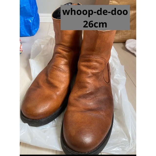 フープ ディ ドゥ（whoop-de-doo） レザーブーツ　26cm