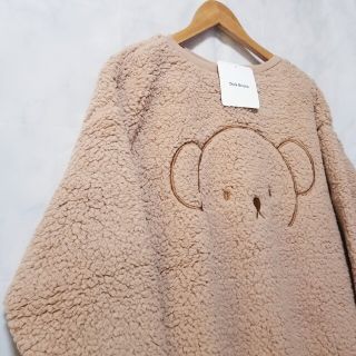 ミッフィー(miffy)の新品　ミッフィー　くまさん　ボア　もふもふ　トレーナー　サイズ L　ブラウン(トレーナー/スウェット)