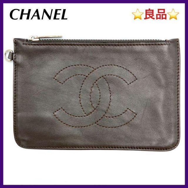 オンライン卸し売り ⭐️良品⭐️ シャネル ラムスキン ココマーク
