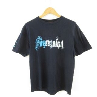 カンタベリー(CANTERBURY)のカンタベリー カットソー Tシャツ 半袖 クルーネック ロゴ プリント 紺 L(Tシャツ/カットソー(半袖/袖なし))