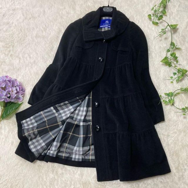 美品✨ バーバリーブルーレーベル アンゴラ混ノバチェックAライン