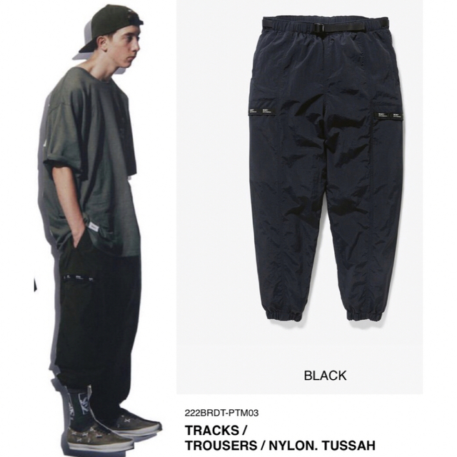 BLACK L 22AW WTAPS TRACKS / TROUSERS / | www.cestujemtrekujem.com