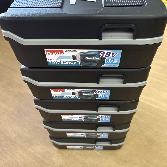 一流の品質 ブルー 5個セット マキタTD172DRGX - Makita 6.0Ah 純正