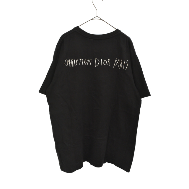 DIOR ディオール 19AW レイモンドペティボン Embroidery Logo Tee Patch 刺繍ロゴ半袖Tシャツ カットソー ブラック M 943J602E0554