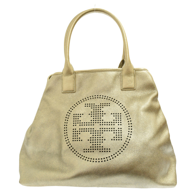 Tory Burch(トリーバーチ)のTORY BURCH トリー バーチ ロビンソン パンチングロゴ レザーゴールドハンドバック トートバック レディースのバッグ(トートバッグ)の商品写真