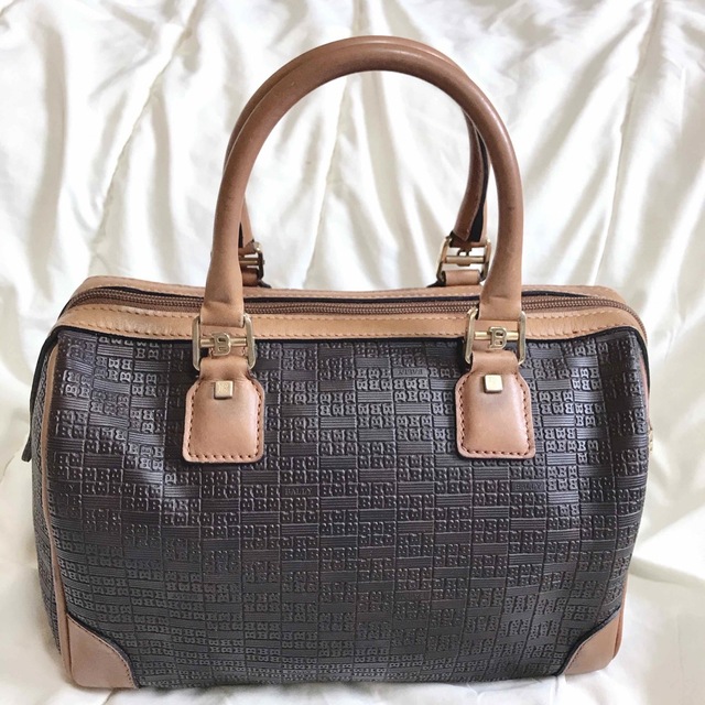 BALLY バリー モノグラム ミニボストンバッグ トラベルバッグ レザー