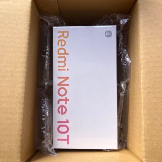 アンドロイド(ANDROID)の【新品未開封】Redmi Note 10T ブルー　シュリンク付き(スマートフォン本体)