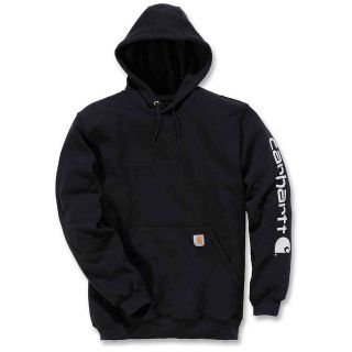 カーハート(carhartt)のカーハート　腕ロゴ　スウェット パーカー　黒　S　＊新品＊訳あり(パーカー)