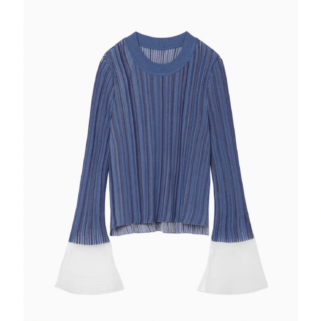 新品mame Ribbed Knit Top