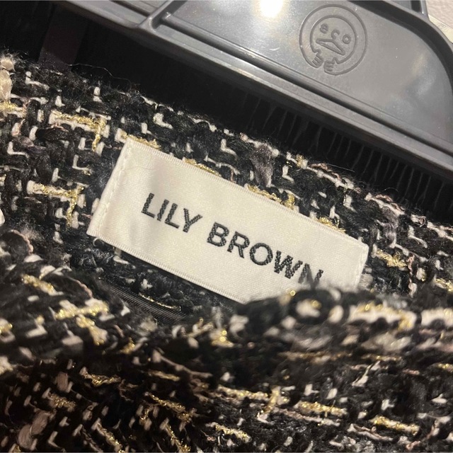 Lily Brown(リリーブラウン)のLILY BROWN フリンジツイードスカート レディースのスカート(ミニスカート)の商品写真