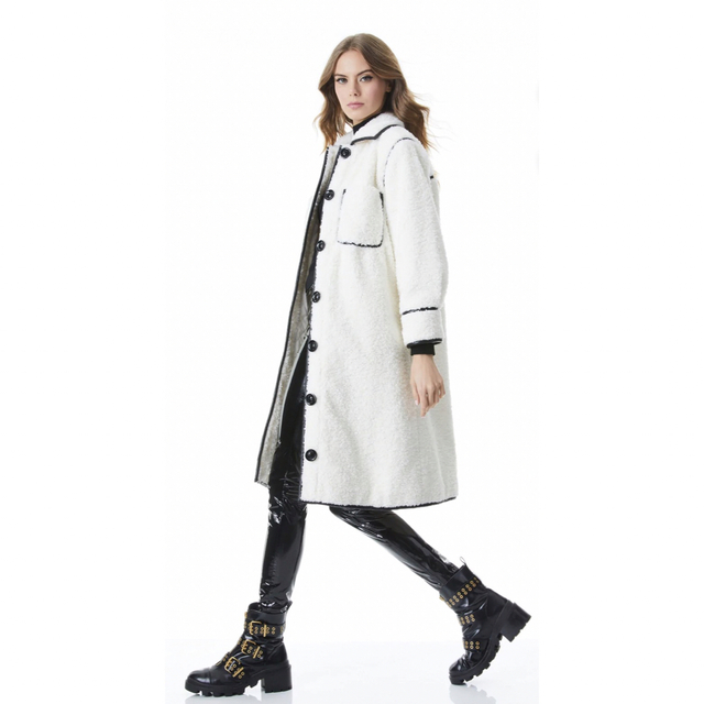 完売 アリスアンドオリビア ALICE+OLIVIA コート ホワイト 白 新品