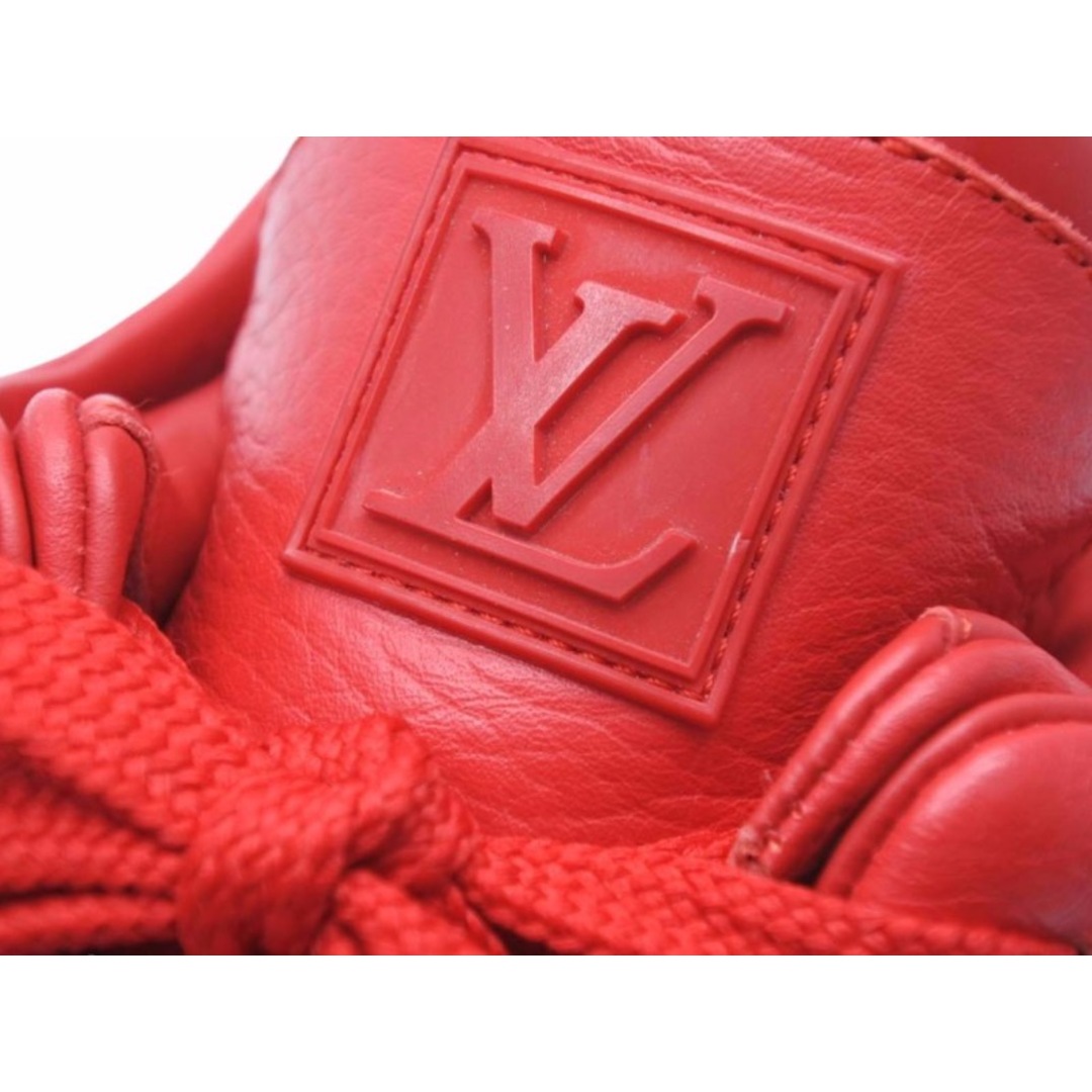 LOUIS VUITTON(ルイヴィトン)の未使用 最小サイズ LOUIS VUITTON × KANYE WEST ルイヴィトン × カニエウエストドンズ スニーカー 靴 レッド サイズ5 24.5 中古 44576 メンズの靴/シューズ(スニーカー)の商品写真