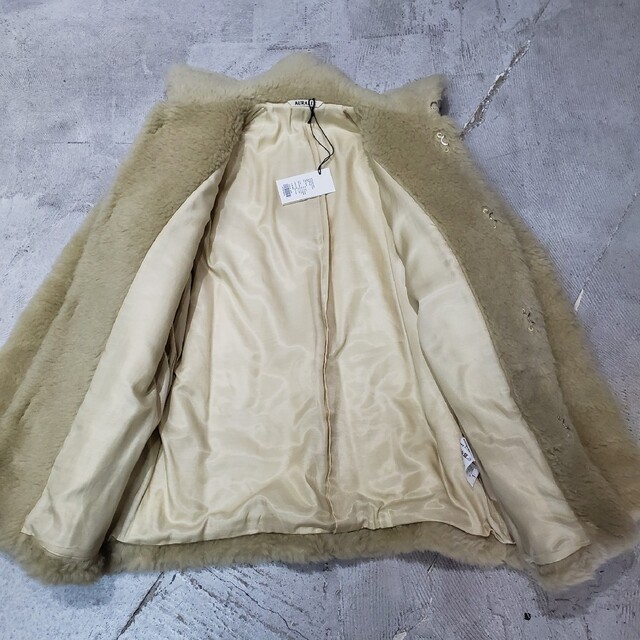 AURALEE - 21aw 新品 試着程度 オーラリー ウール ボア ビッグ AURALEE - 21aw 新品 試着程度 オーラリー ウール ボア ビッグ