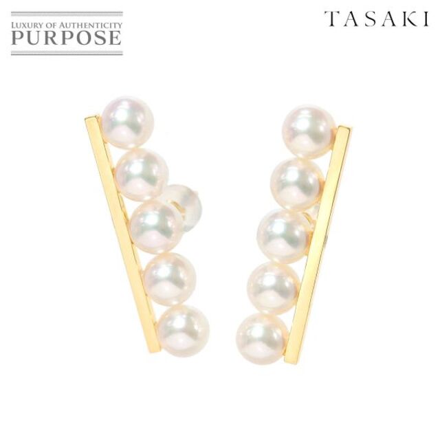 タサキ TASAKI バランスプラス ピアス YG 美品
