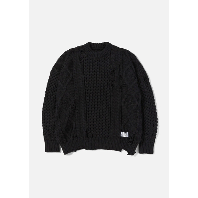 NEIGHBORHOOD(ネイバーフッド)の22AW新品 NEIGHBORHOOD SAVAGE CABLE SWEATER メンズのトップス(ニット/セーター)の商品写真