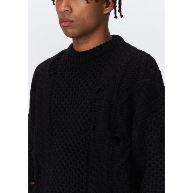 NEIGHBORHOOD(ネイバーフッド)の22AW新品 NEIGHBORHOOD SAVAGE CABLE SWEATER メンズのトップス(ニット/セーター)の商品写真