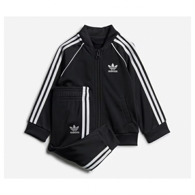 adidas(アディダス)のadidas 3ストライプ　ジャージ　セッアップ　90 キッズ/ベビー/マタニティのキッズ服男の子用(90cm~)(パンツ/スパッツ)の商品写真