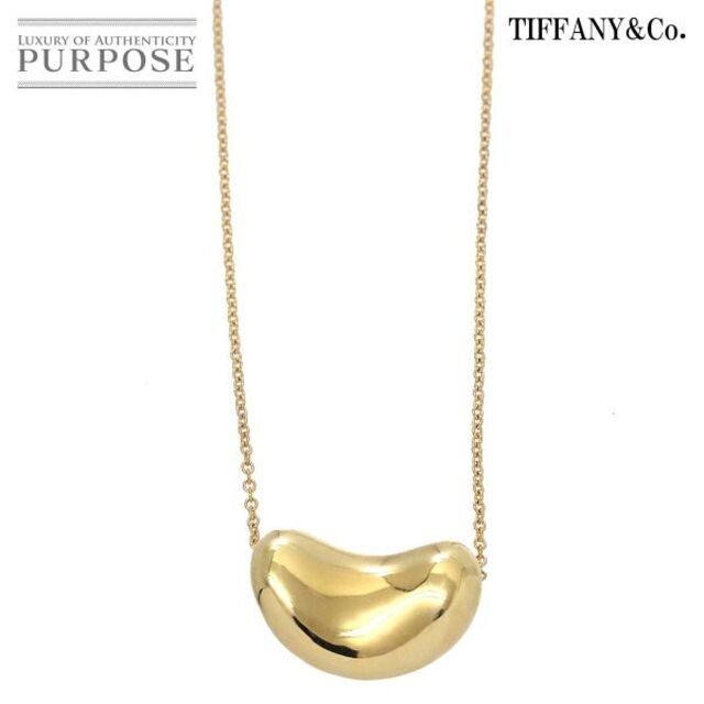 Tiffany & Co. - ティファニー TIFFANY&Co. ビーン ネックレス 41cm K18 YG イエローゴールド 750 VLP 90173340