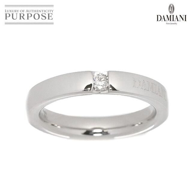 Damiani - ダミアーニ DAMIANI ヴェラモーレ 12号 リング ダイヤ 1P K18 WG ホワイトゴールド 750 指輪 VLP 90174159