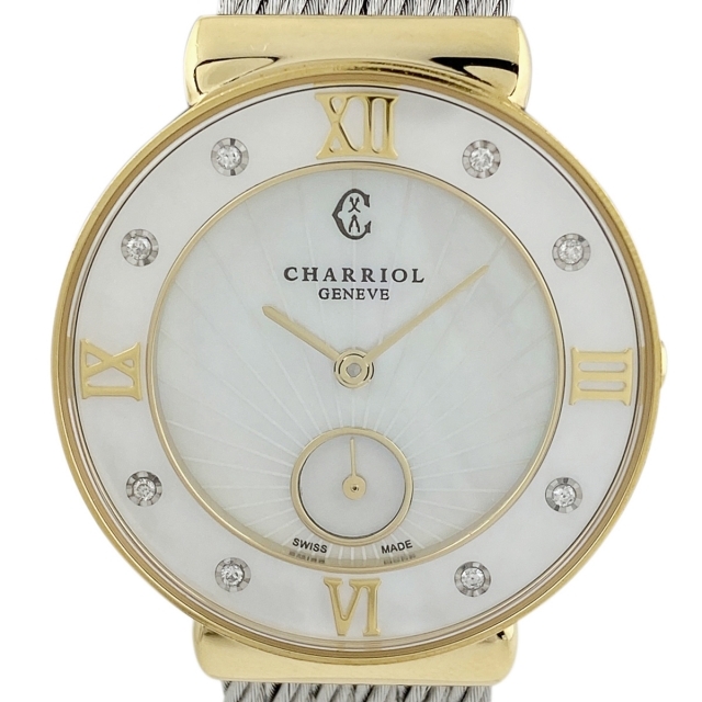 早割クーポン！ CHARRIOL - シャリオール サントロペ ST30.1 クォーツ レディース 【中古】 腕時計
