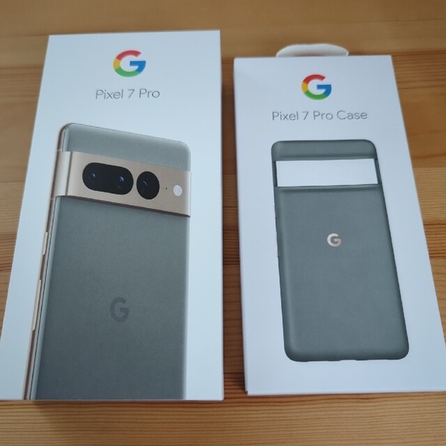 Google Pixel(グーグルピクセル)のPixel 7 Pro Hazel 128 GB（SIM フリー） 純正ケース スマホ/家電/カメラのスマートフォン/携帯電話(携帯電話本体)の商品写真