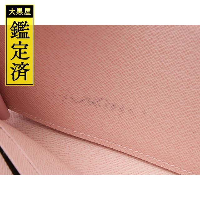 LOUIS VUITTON◇ポルト・フォイユ・サラ_エピ_PNK/レザー/PNK
