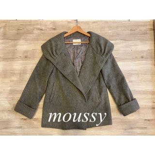 moussy  コート  ボリューム襟(ピーコート)