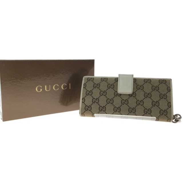 3年保証』 ▽▽GUCCI グッチ レディース 二つ折り長財布 GG柄