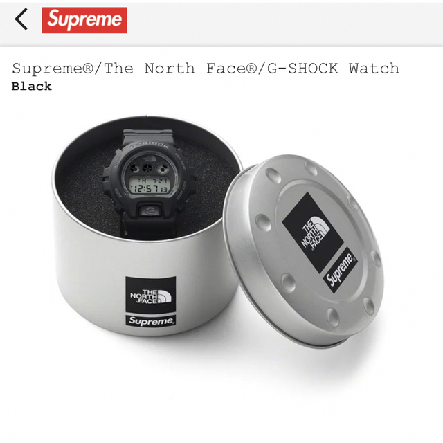 Supreme The North Face casio G-SHOCK Blk