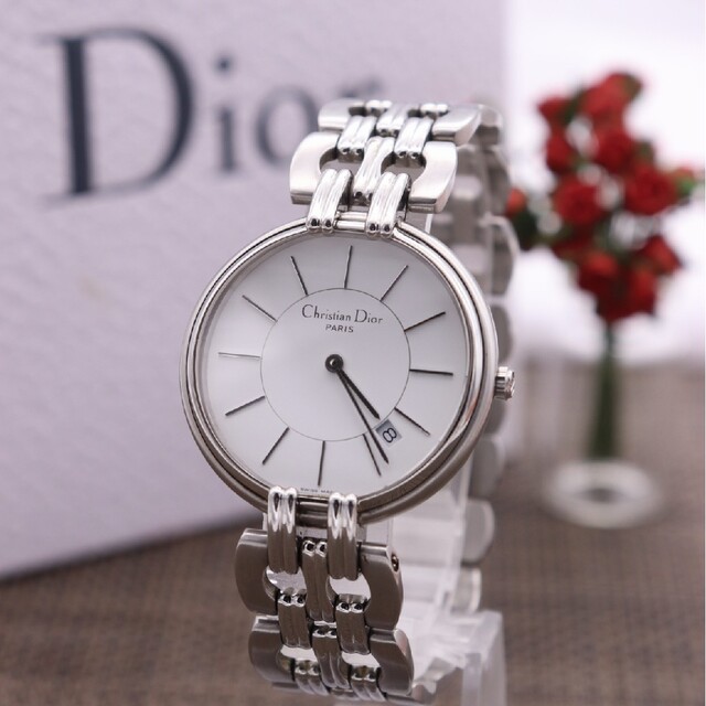 【本物新品保証】 Christian Dior 動作良好 バギラ/D65-100 正規品【新品電池】ChristianDior - 腕時計(アナログ)
