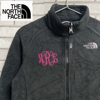 ザノースフェイス(THE NORTH FACE)の超レア THE NORTH FACE フリースジャケット 刺繍 黒色 ボーイズS(その他)