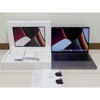 マック(Mac (Apple))のM1Max MacBookPro 14 メモリ64GB SSD2TB 使用27H(ノートPC)