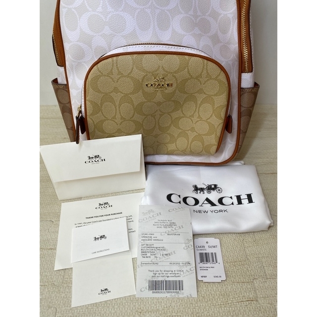 COACH(コーチ)のクリスマスセール❗️COACH コーチ リュックサック チョーク グレイシャ レディースのバッグ(リュック/バックパック)の商品写真