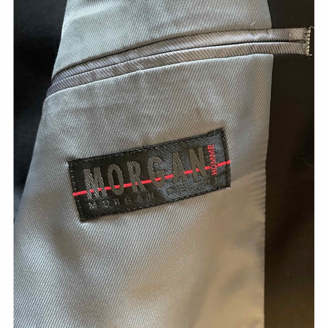 MORGAN HOMME(モルガンオム)の【売切】定価15000円 MORGAN HOMMEモルガンオム　ジャケット　黒 メンズのジャケット/アウター(テーラードジャケット)の商品写真