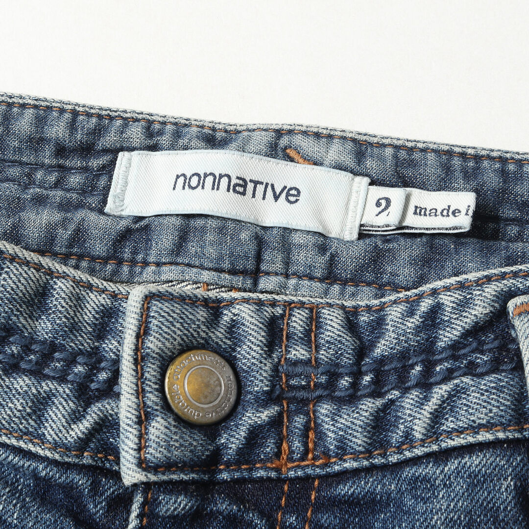 NONNATIVE ノンネイティブ パンツ ヴィンテージ加工 ストレッチ デニムパンツ DWELLER 5P JEANS DROPPED FIT C/P 13oz DENIM STRETCH VW 21AW インディゴ 2 ボトムス ジーンズ ジーパン【メンズ】【美品】