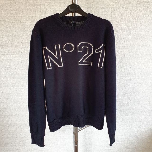 【新品・未使用】N°21 KIDS ロゴ セーター 黒 16Y
