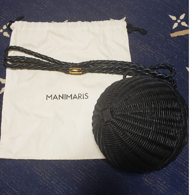 【完売品】manimaris　マニマリス　フルムーンバスケット レディースのバッグ(かごバッグ/ストローバッグ)の商品写真