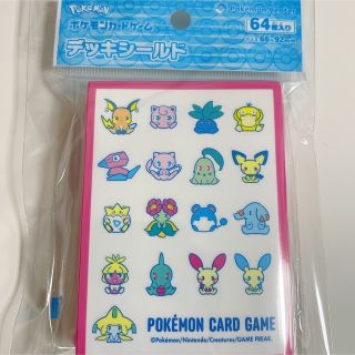 【新品未開封】ポケカ デッキシールド サイコソーダ・リフレッシュ総柄(カードサプライ/アクセサリ)