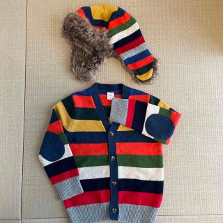 ベビーギャップ(babyGAP)のGAP 4歳　105㎝　カーディガン　ニット帽　(カーディガン)